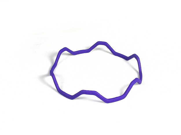 Dilly Stackable Bracelet in Purple Processed Versatile Plastic