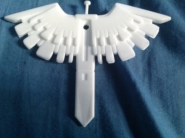 Wing Blade  in White Natural Versatile Plastic