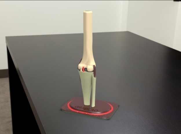 knee joint in White Natural Versatile Plastic