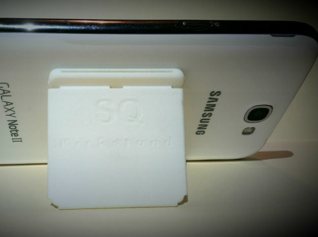 Phone Kickstand SQ in White Natural Versatile Plastic