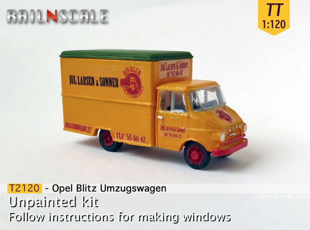 Opel Blitz A Umzugswagen (TT 1:120) in Tan Fine Detail Plastic