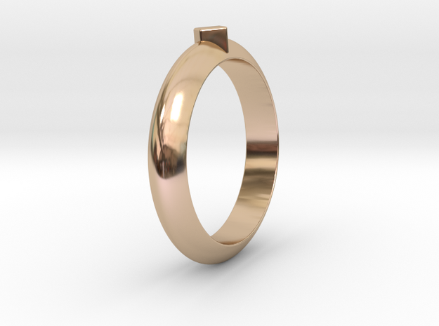 Ø21.87 Design Ring Ø0.861 inch in 14k Rose Gold Plated Brass