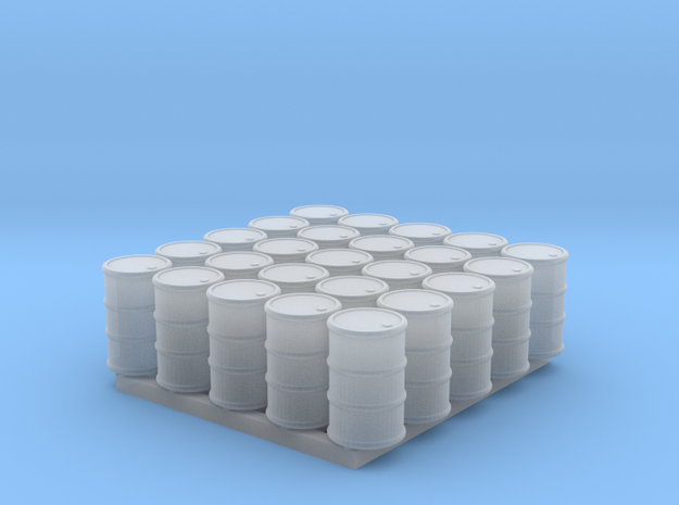25pcs: N/OO Scale Barrels in Smooth Fine Detail Plastic: 1:160 - N