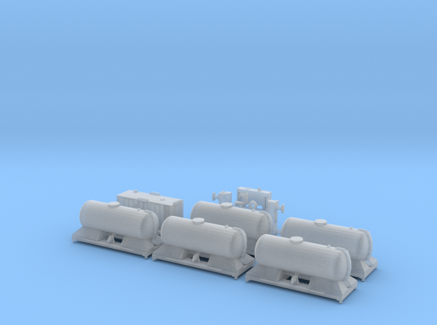 FEA-B Rail Head Treatment Train Five Tank Version  in Tan Fine Detail Plastic