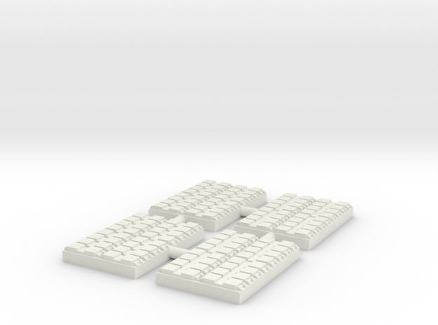 1/500 32 Cell Mk 41 VLS (x4) in White Natural Versatile Plastic