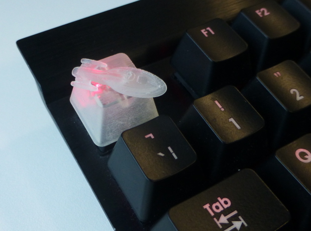 Voyager Cherry MX Keycap in Smooth Fine Detail Plastic