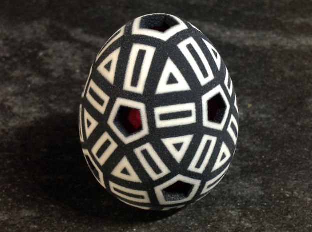 Mosaic Egg #16 in Full Color Sandstone