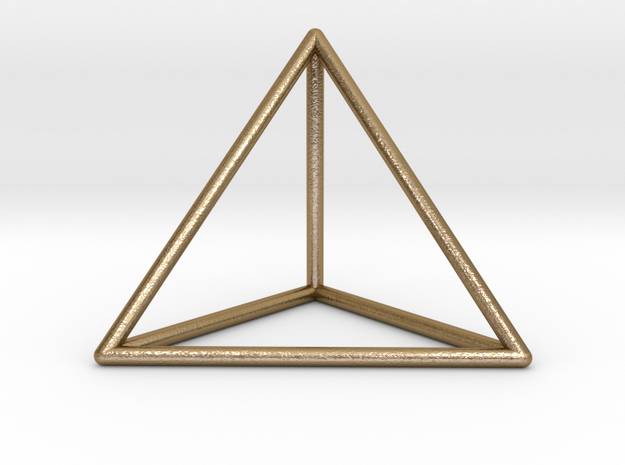 Prism Pendant in Polished Gold Steel