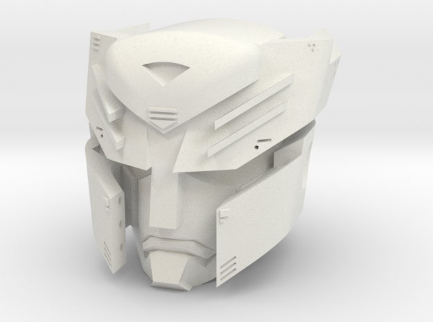 "Autoboticus" custom 1:6th scale head in White Natural Versatile Plastic