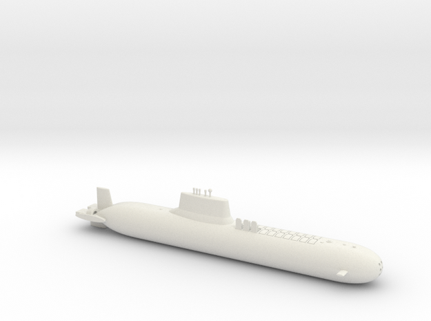 1/600 Typhoon Class SSBN in White Natural Versatile Plastic