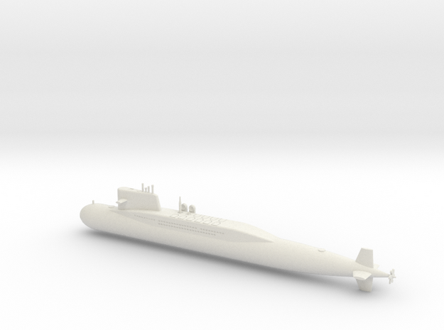 1/600 Type 092 (Xia Class) SSBN in White Natural Versatile Plastic