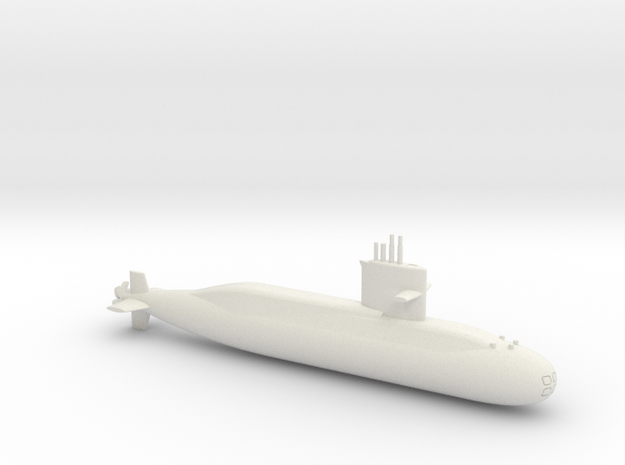 1/600 Zwaardvis / Hai Lung Class Submarine in White Natural Versatile Plastic