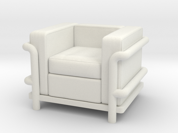 Le Corbusier chair in White Natural Versatile Plastic