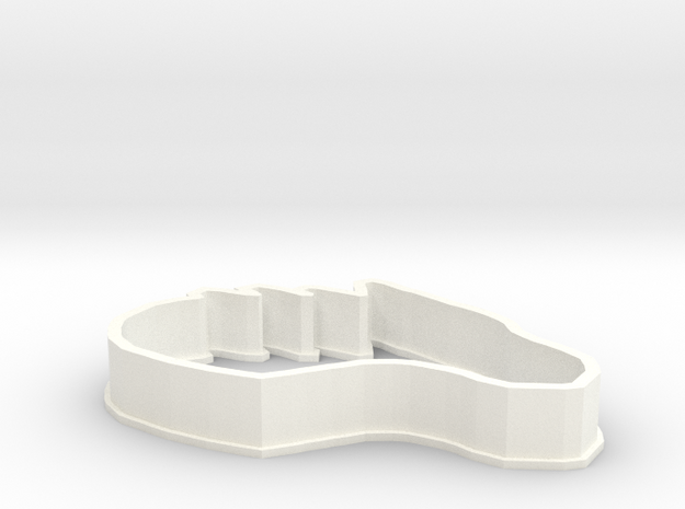 Dragon-Horse Cookie Cutter in White Processed Versatile Plastic