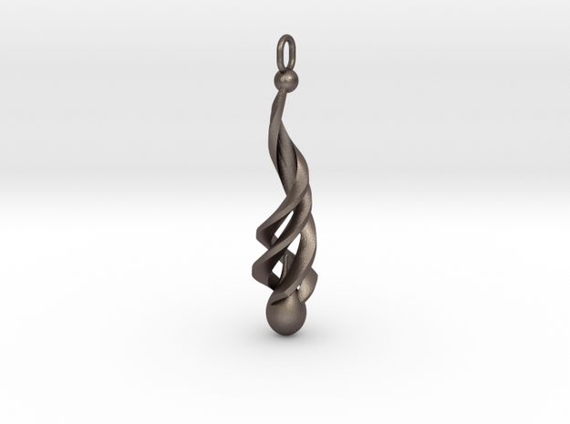 Purity No. 3 Pendant in Polished Bronzed Silver Steel
