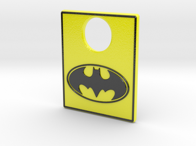 Pinball Plunger Plate - Classic Batman in Glossy Full Color Sandstone