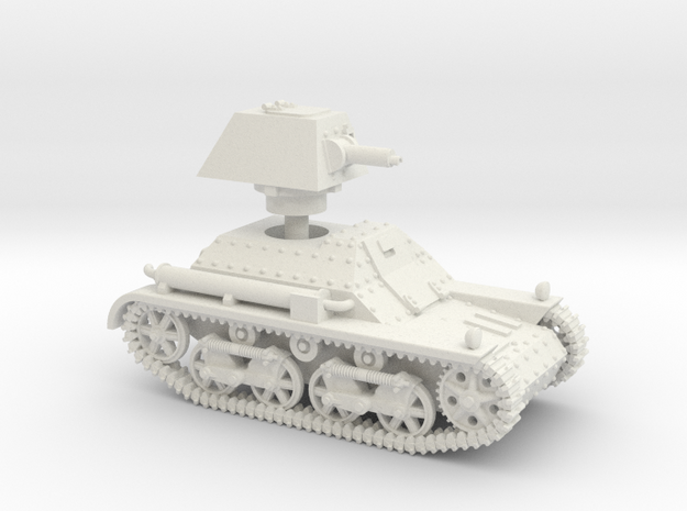 Vickers Light Tank Mk.I (15mm scale) in White Natural Versatile Plastic