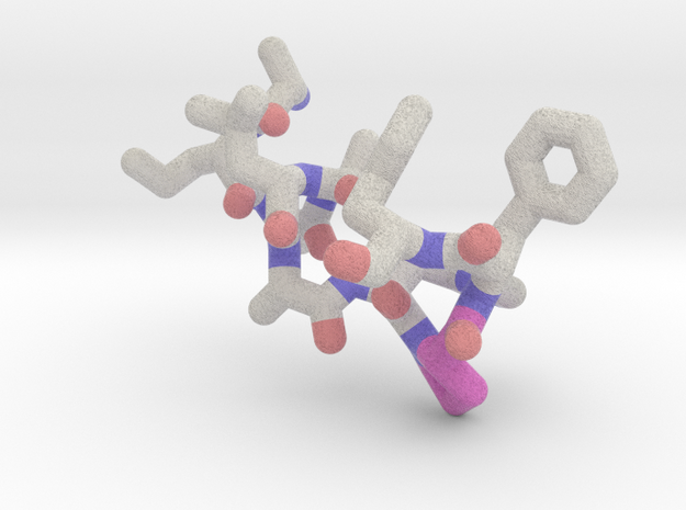 Alpha helix with Proline in Full Color Sandstone
