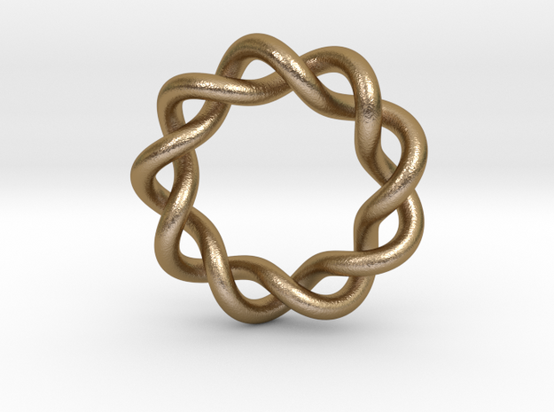 0506 Knot k9.1 in Polished Gold Steel