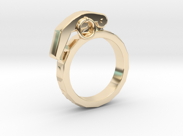 The Gringade - Grenade Ring (Size 8.5) in 14K Yellow Gold