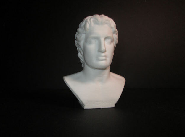 Alexander the Great (356 – 323 BC) in White Processed Versatile Plastic