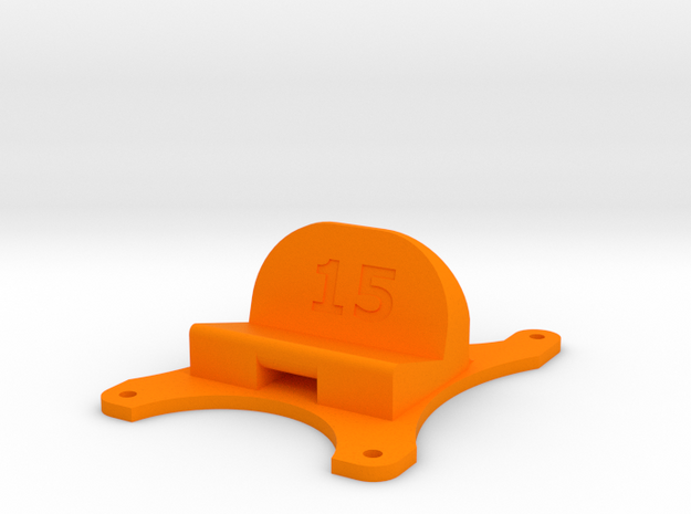Emax Nighthawk 250 - 15° Action Cam Mount in Orange Processed Versatile Plastic