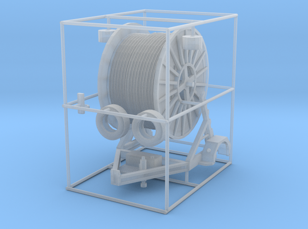 1/87th HO Scale Cable Reel Spool Trailer