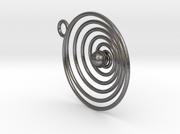 Spiral in Polished Nickel Steel
