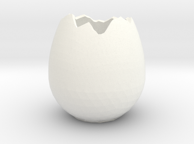 EggShell1 in White Processed Versatile Plastic