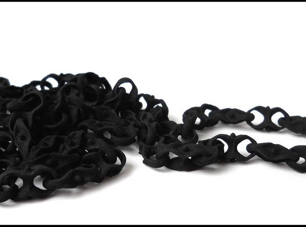 Chain Necklace in Black Natural Versatile Plastic