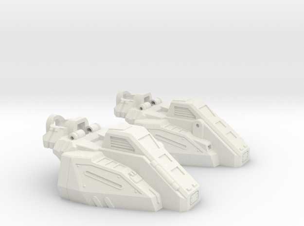 Combat Team Combiner Slippers in White Natural Versatile Plastic