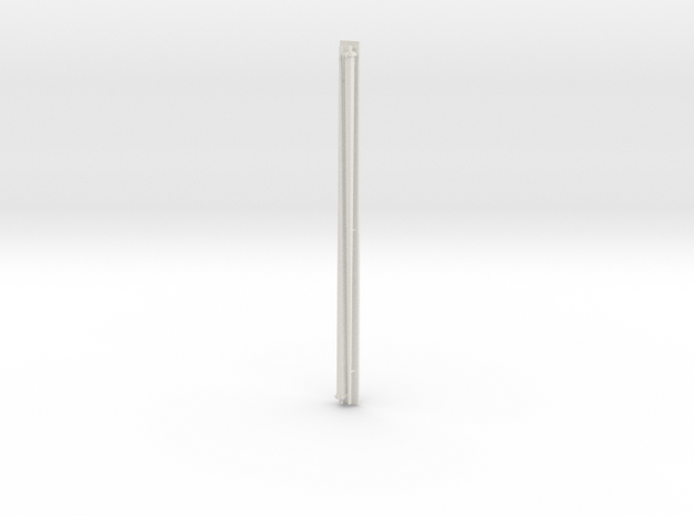 1:96 scale Navy whip antenna - Square (35 Foot) in White Natural Versatile Plastic