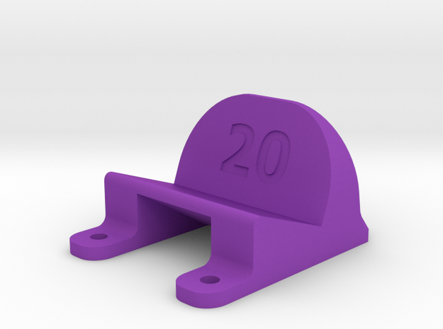 ImpulseRC Alien 5 - 20° Action Cam Mount in Purple Processed Versatile Plastic