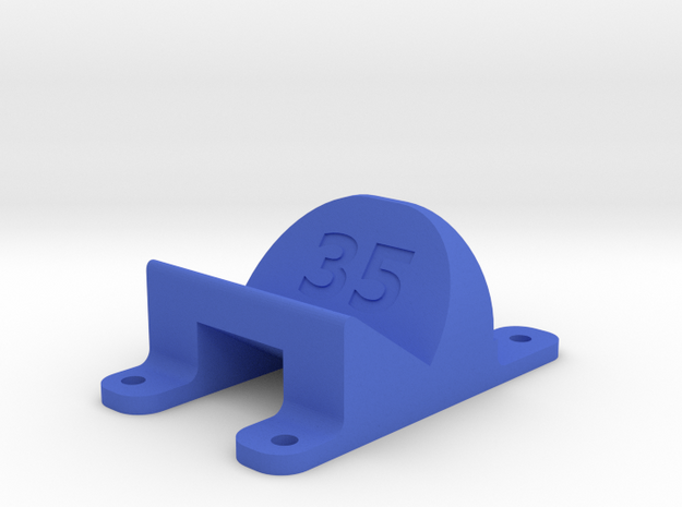 LT210 - 35° Action Cam Mount in Blue Processed Versatile Plastic