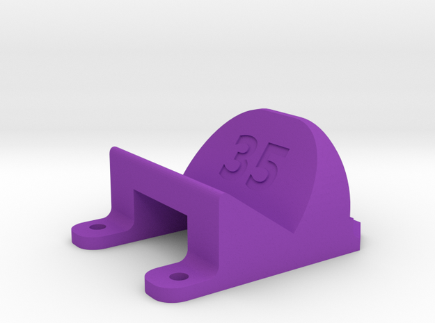 ImpulseRC Alien 6 - 35° Action Cam Mount in Purple Processed Versatile Plastic