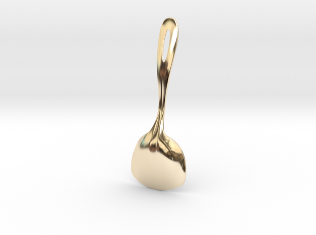 Square Spoon in 14K Yellow Gold