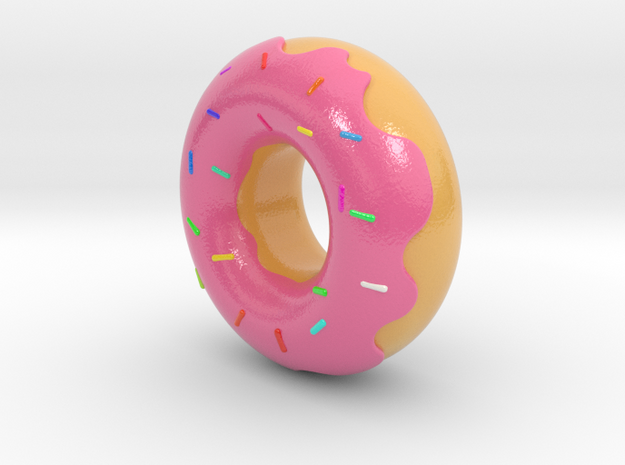Dude, Its A Donut in Glossy Full Color Sandstone