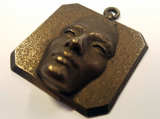 Nefertiti Amulet in Polished Bronze Steel