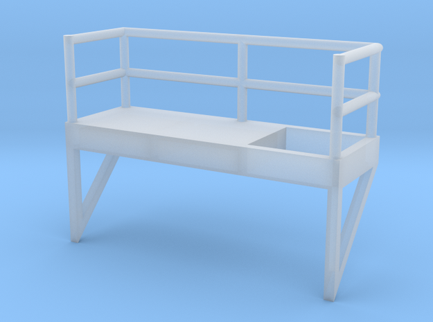 'N Scale' - 10' Ladder Platform - Left Side Openin in Tan Fine Detail Plastic