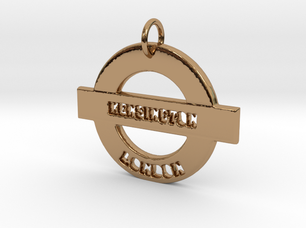 Kensington Sign in Polished Brass
