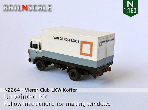 Vierer-Club-LKW Koffer (N 1:160)