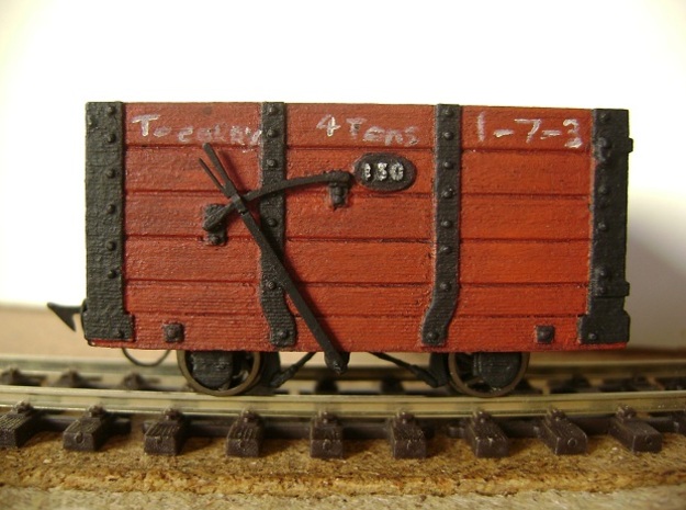 FR Wagon No. 130 5.5mm Scale in Smooth Fine Detail Plastic