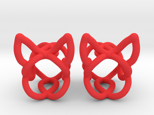 The Ears Plugs / gauge / size 4g (8mm) in Red Processed Versatile Plastic