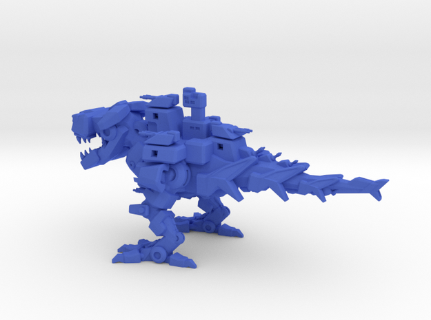 Battlesaurus in Blue Processed Versatile Plastic