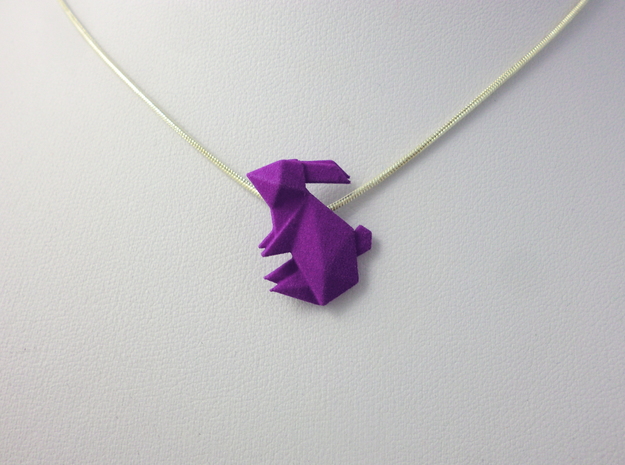 Origami Rabbit Pendant