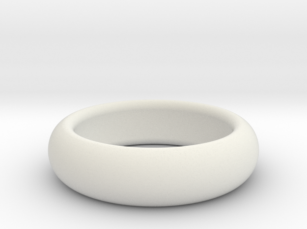 custom made  request Plain Ring size11 20.2mm in White Natural Versatile Plastic