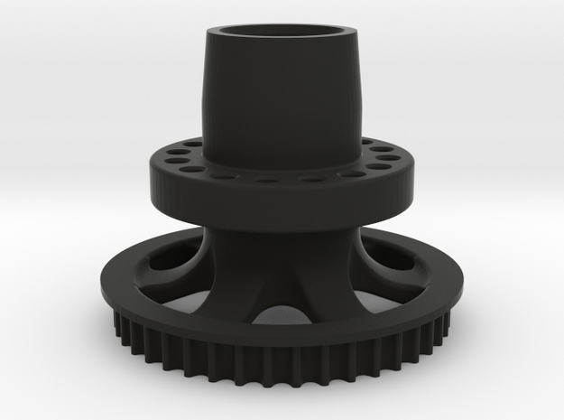 M3R16 Rear Hub - One Piece in Black Natural Versatile Plastic