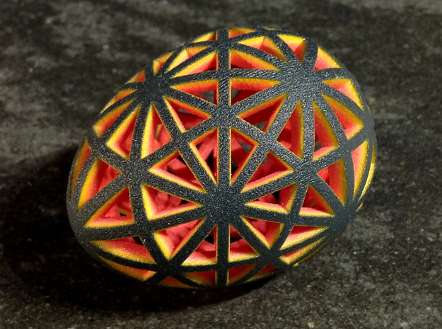 Mosaic Egg #9 in Full Color Sandstone