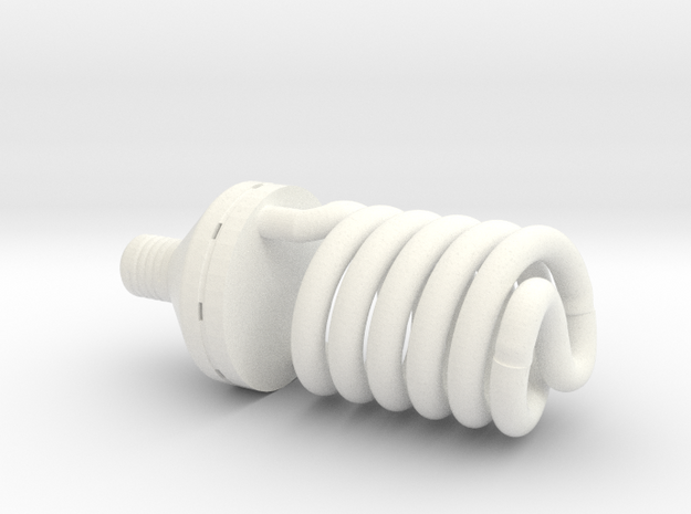 1:12 Light bulb #2 in White Processed Versatile Plastic