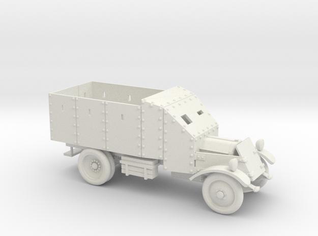 Lancia Armoured Truck, 1921 (20mm - 1/72) in White Natural Versatile Plastic